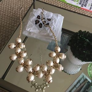 Jcrew pearl necklace and bracelet
