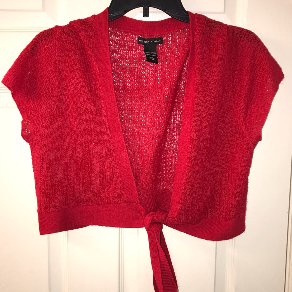 Red NY&C Cover Up Shrug