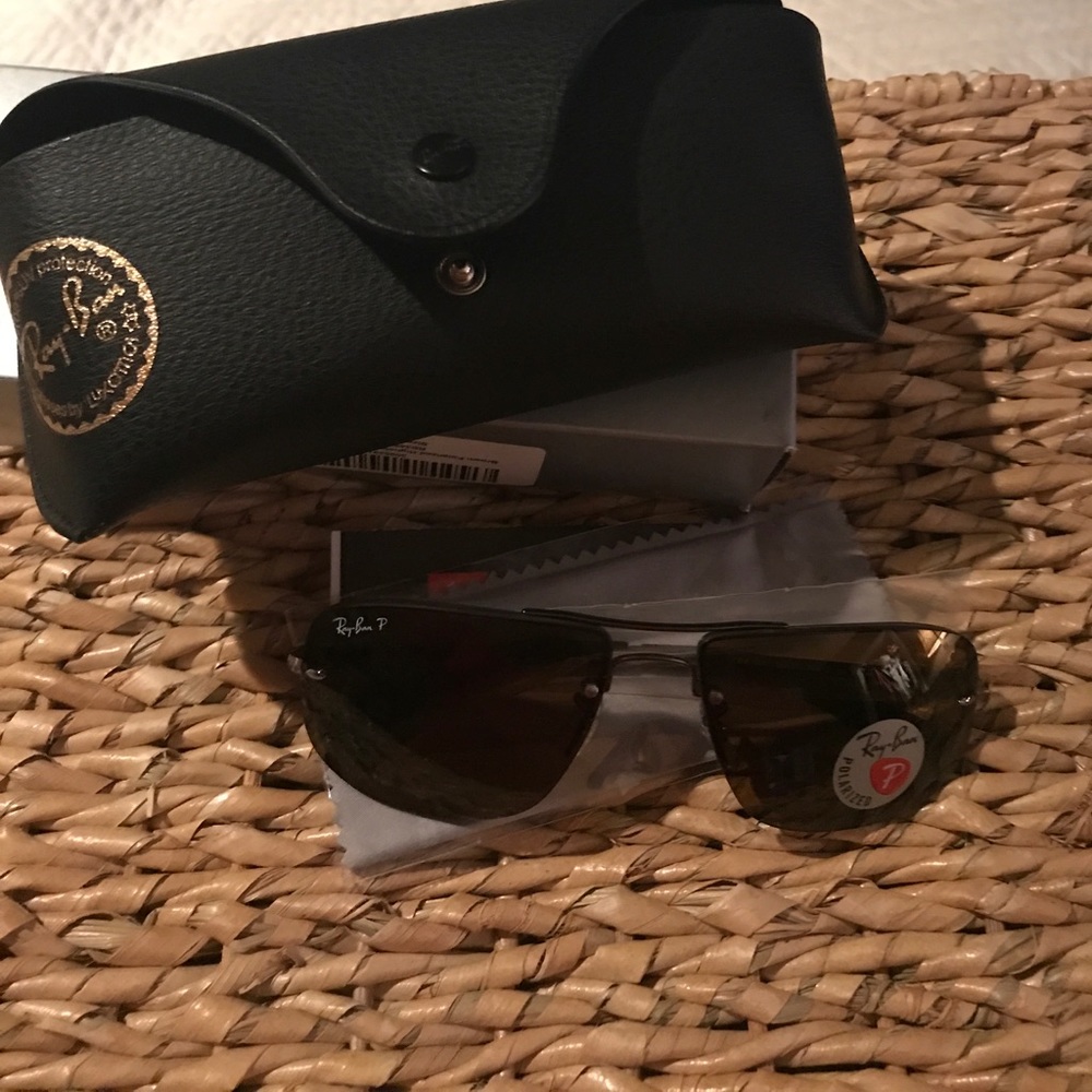 Ray ban brown polarized high street aviator