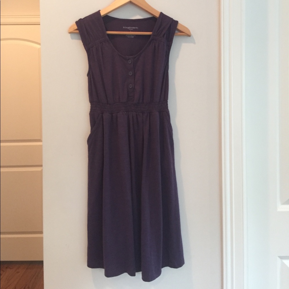Purple Maternity Dress