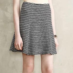 Anthropologie Maeve striped skater skirt