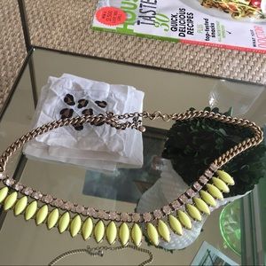 Jcrew neon green necklace
