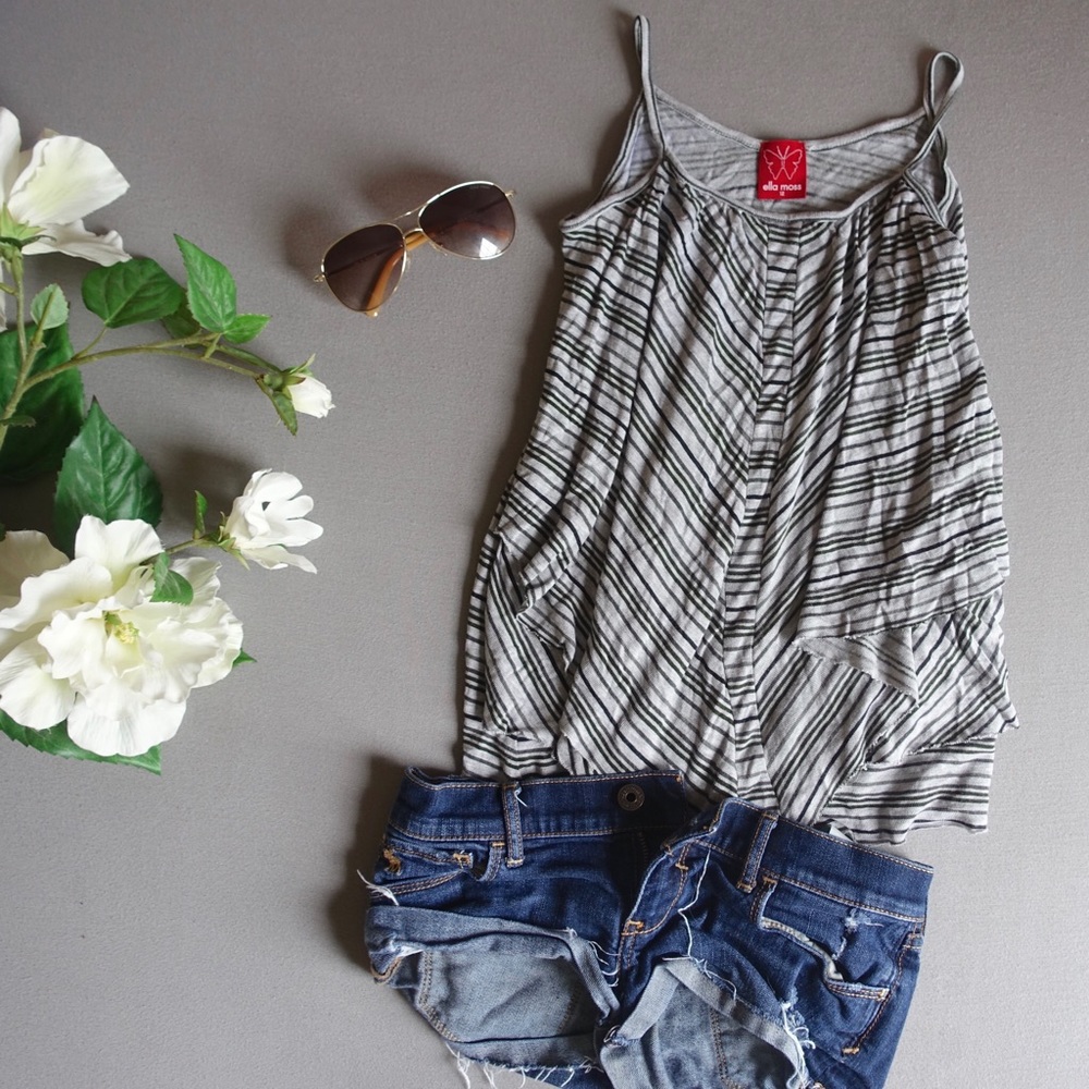 Ella Moss Layered Stripe Tank