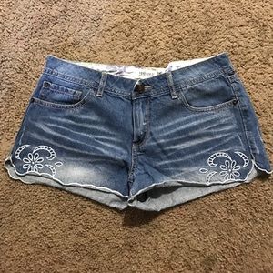 Denim shorts