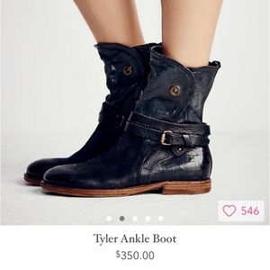 Free People - Tyler Ankle Boots - black leather