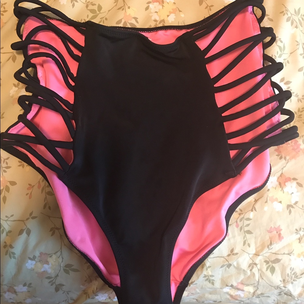 PINK Victoria's Secret High Waisted Bikini Bottoms