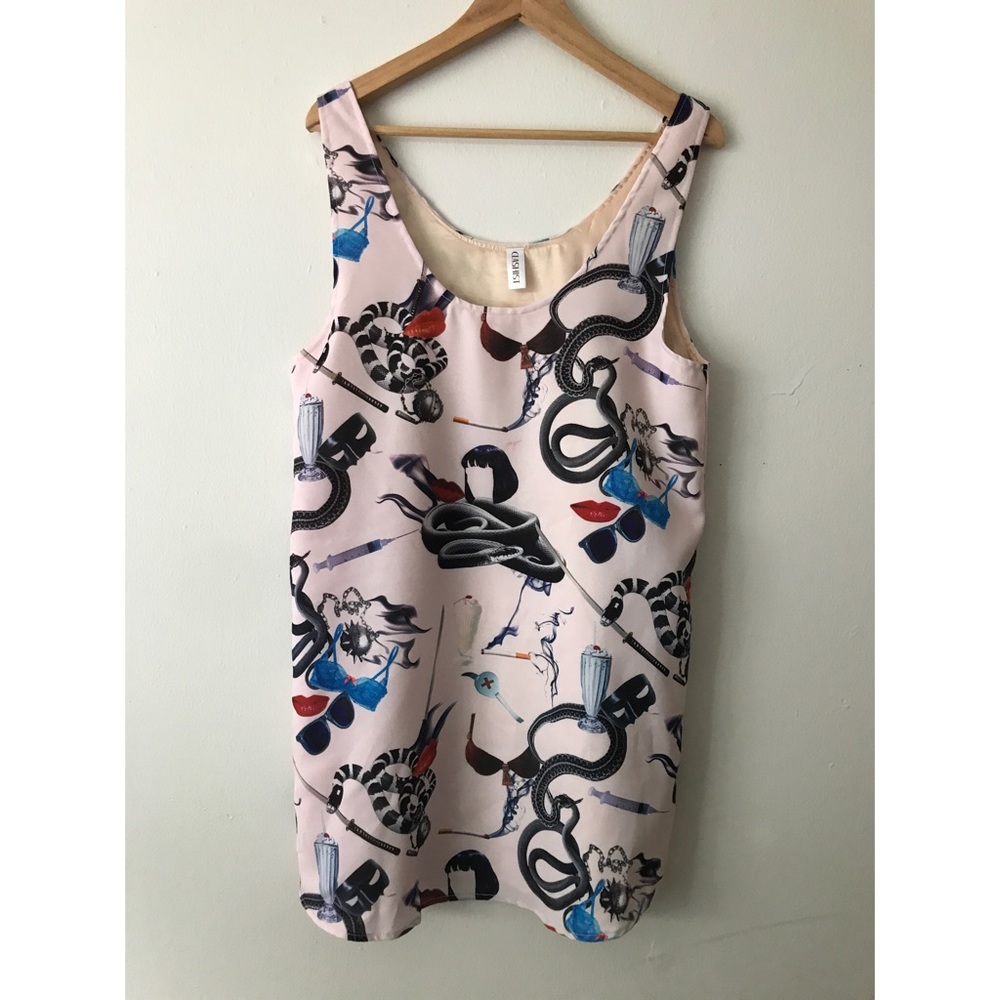 Nude dress with cool pattern
