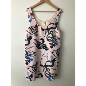 Nude dress with cool pattern