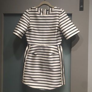 TOPSHOP Black & White Dress - Mid Thigh