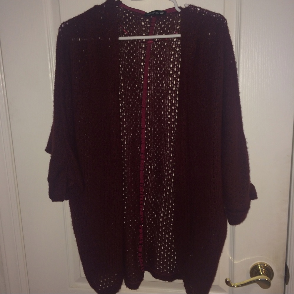 GENTLY USED!! Maroon Cardigan