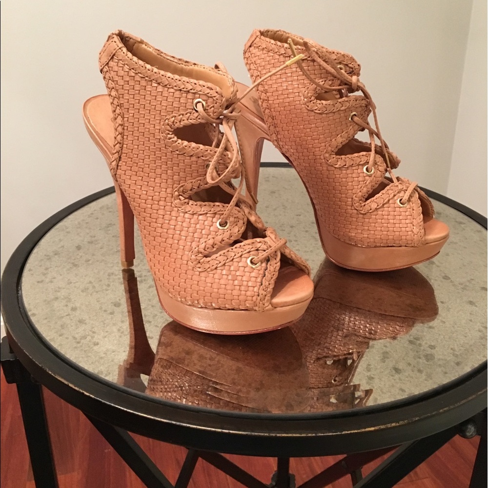 SCHUTZ Tan Heeled Sandals. BRAND NEW.