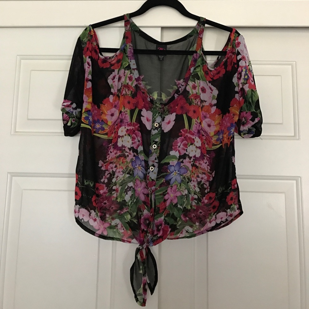 Be Bebe Floral Blouse