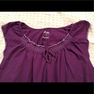 Purple cotton dress