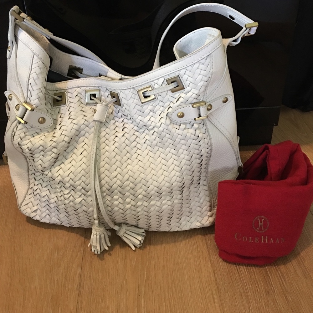 White Cole Haan Shoulder Purse