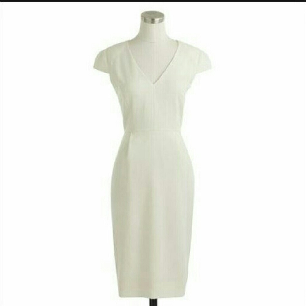 J.Crew wool cream white dress size 2T