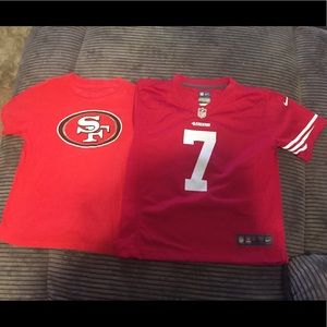 Boys Niners Shirt and Jersey, Like New, Sz L (7)