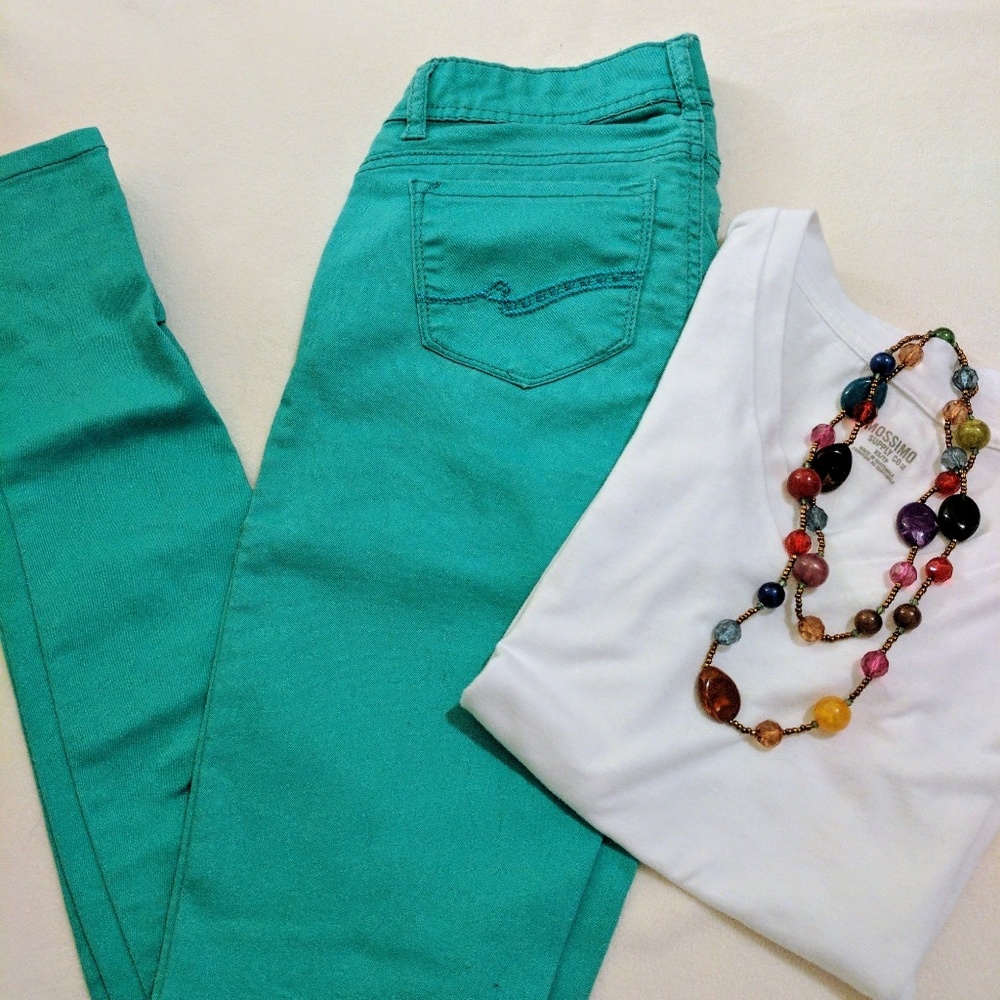 Teal Skinny Jeans