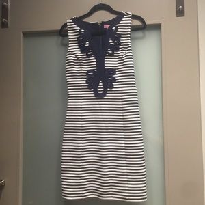 NWOT Lilly Pulitzer Navy & White Striped Dress