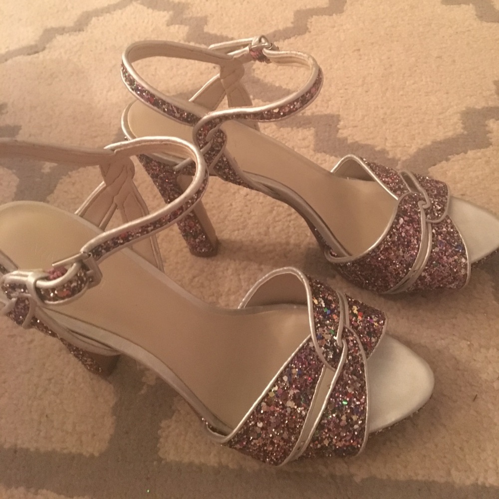 Nine West Multi-Color Glitter Heels