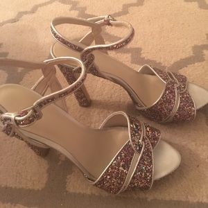 Nine West Multi-Color Glitter Heels