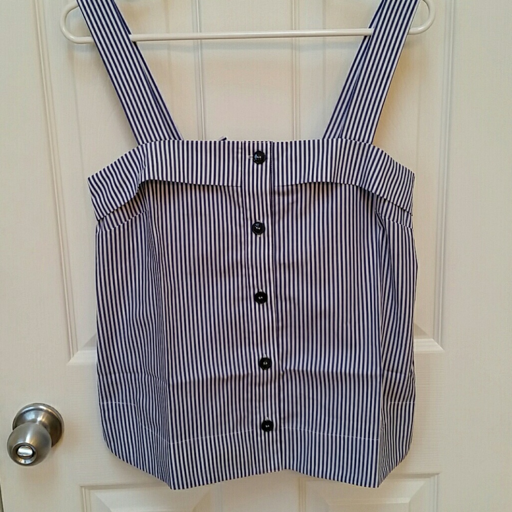 EUC Banana Republic striped button down