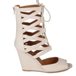 Brand New Lace Up Wedge Sz. 8.5