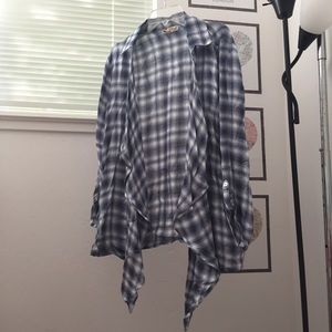 Women's light blue flannel