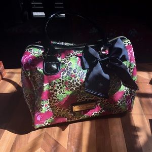 Floral + Leopard Betsey Johnson Purse