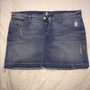 7 for all mankind Jean skirt