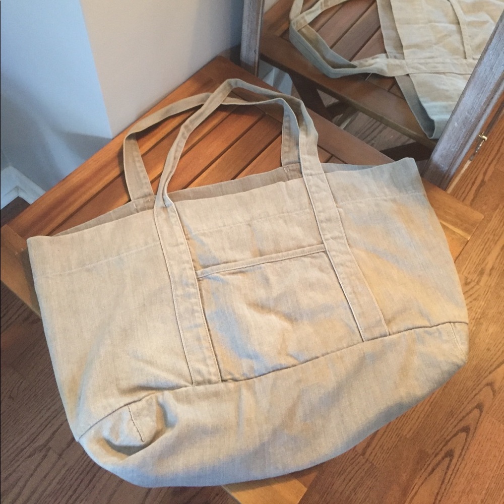 Michael by Michael Kors grey denim beach bag