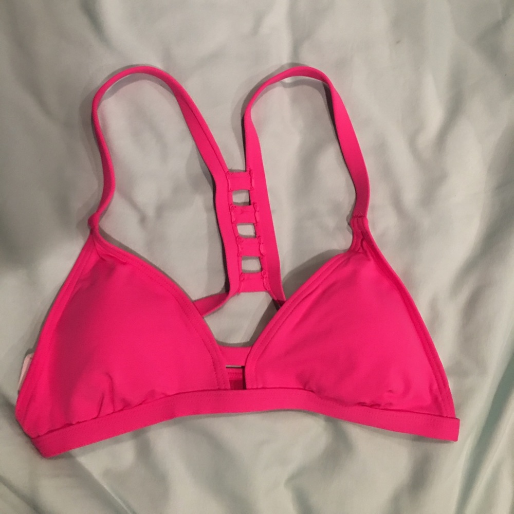 Pink bikini top