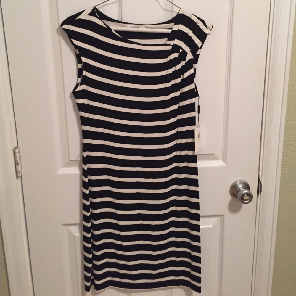 NWT Calvin Klein striped dress ✨