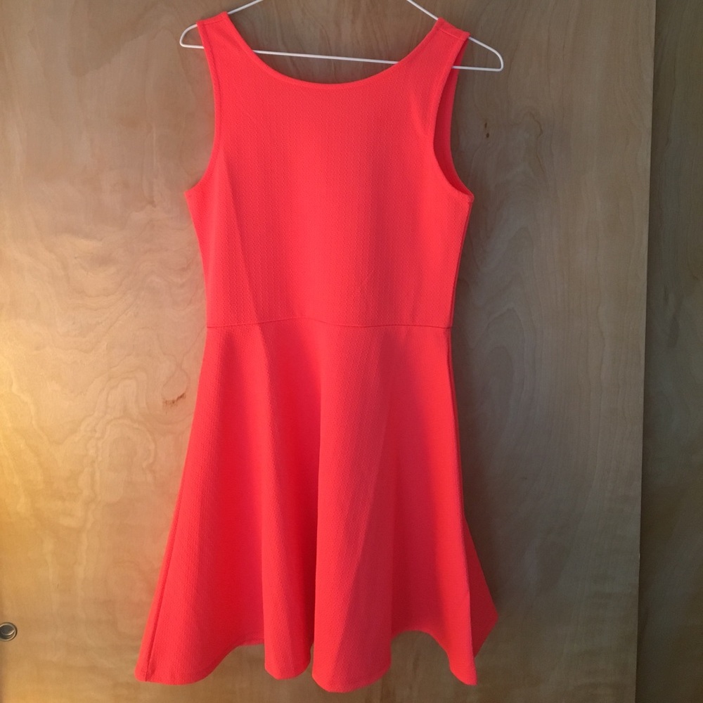 Bright pink dress