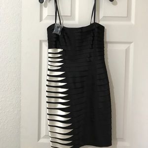 BCBG NEW WITH TAGS !!! Black and white dress