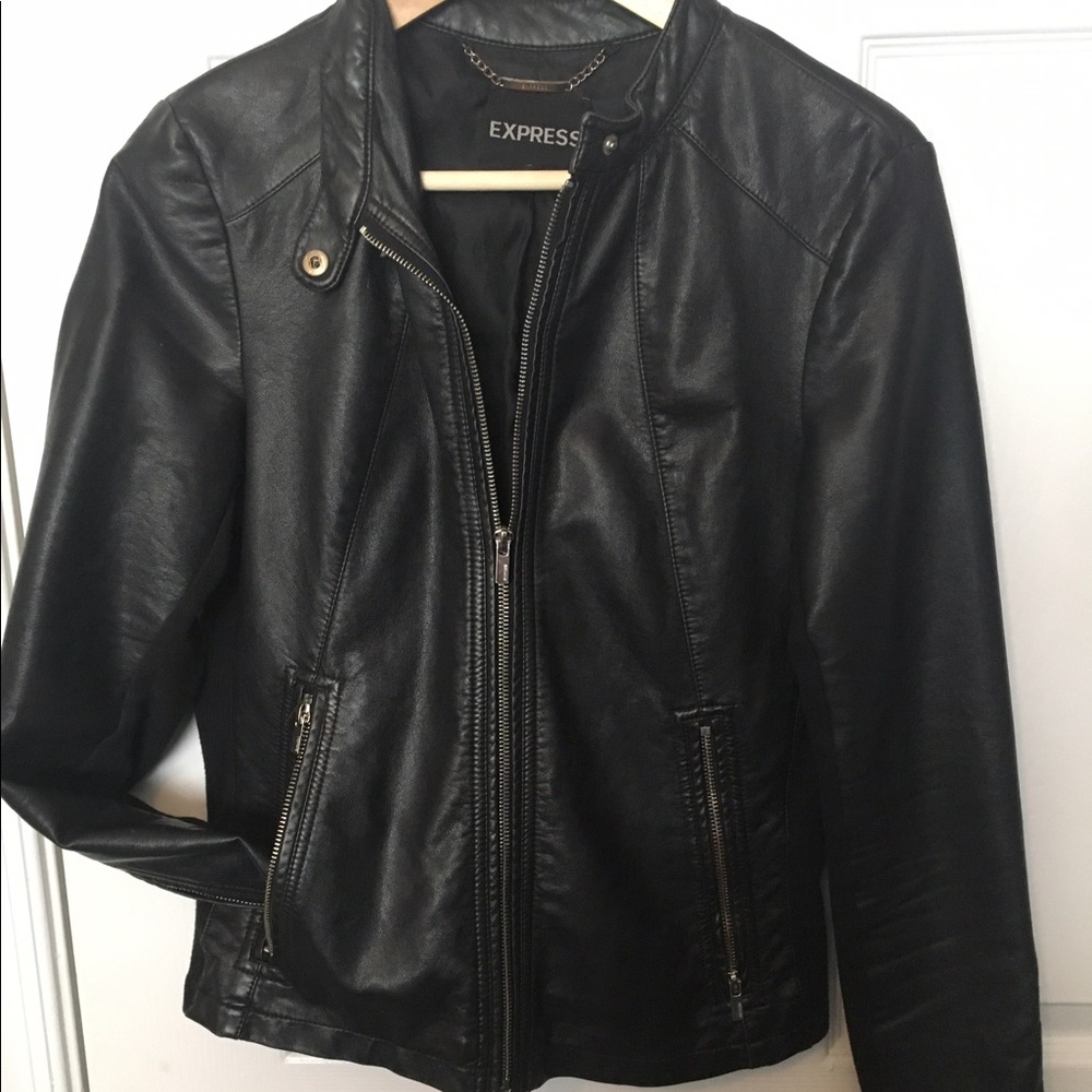 Express faux leather jacket medium
