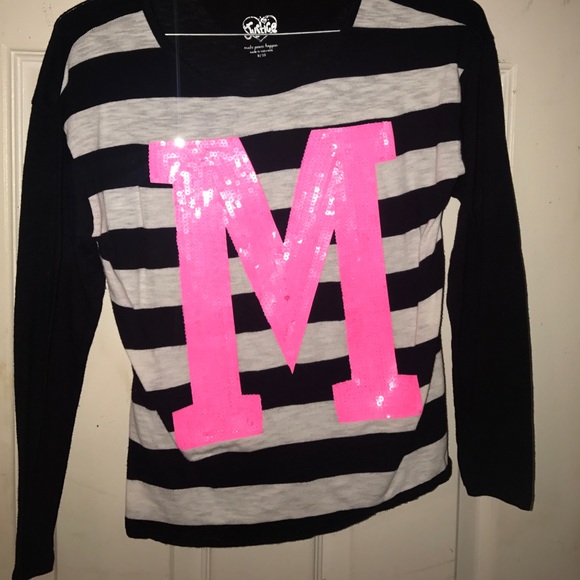 Letter striped M shirt - Picture 1 of 1