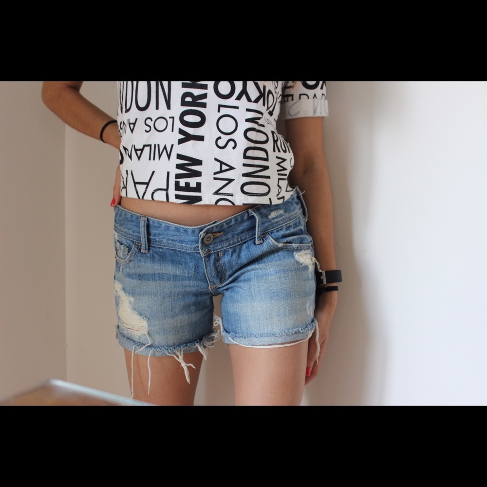 Denim Hollister Shorts