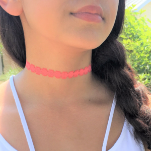 DaniRogue "Coral Lace Choker"