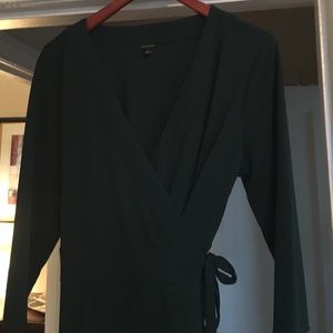 Flattering Jade Green Wrap Dress