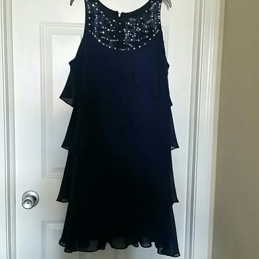 Navy Blue Cocktail Dress