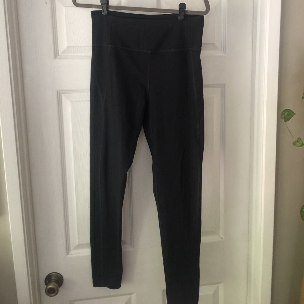 Black compression workout pants