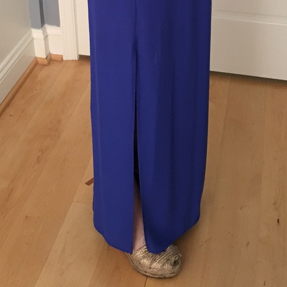 Rory Beca Tania Cross Back Maxi Dress in Blue - Picture 4 of 4