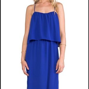 Rory Beca Tania Cross Back Maxi Dress in Blue