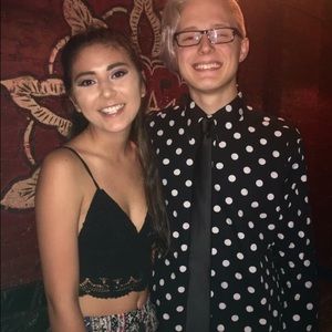 Black crochet bralette top