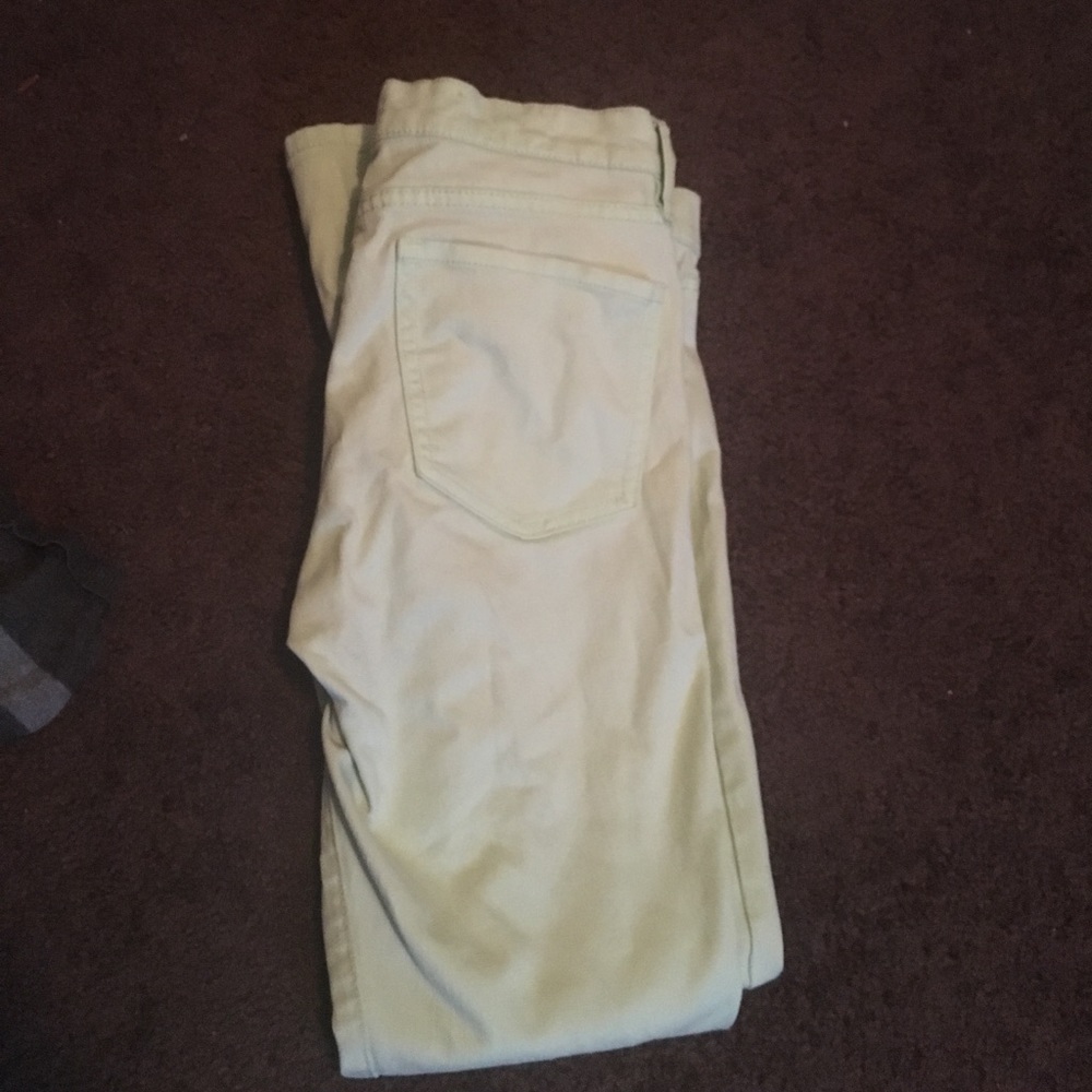 Gently used mint jeans