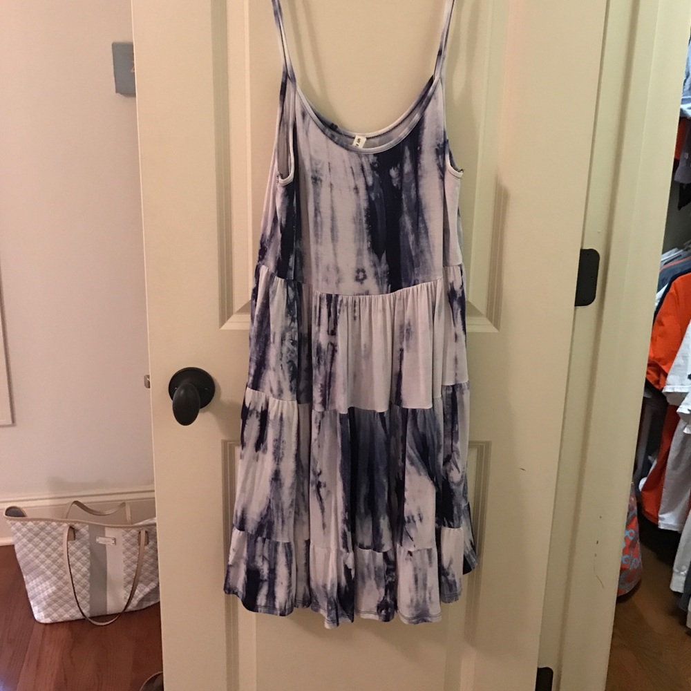Tie-dye cotton dress