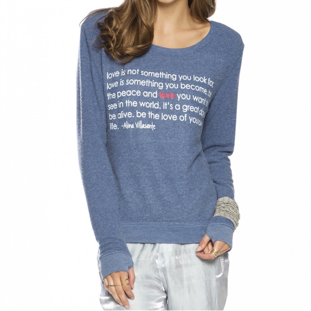 Peace Love World Over Sized Comfy Top