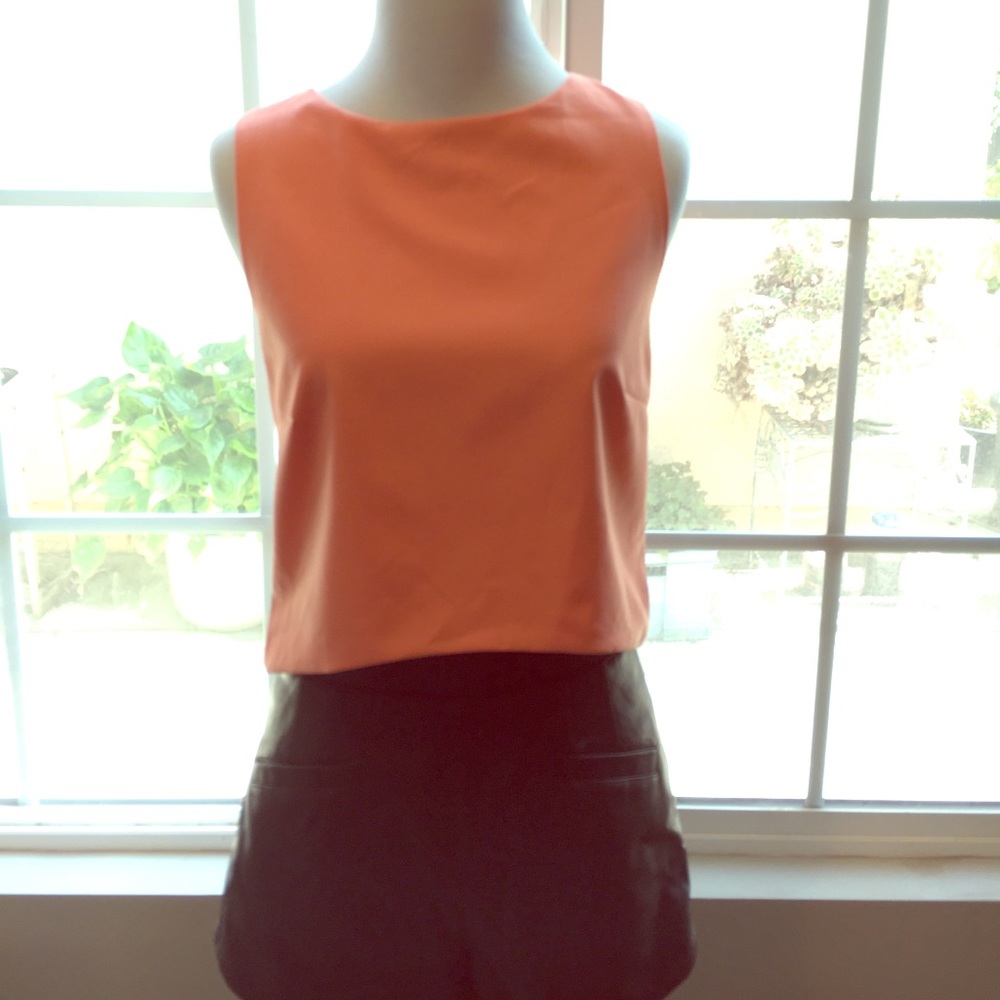 Lovers and friends coral crop top