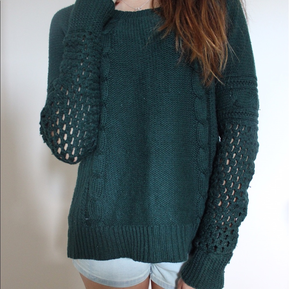 Forest Green American Eagle Knit sweater