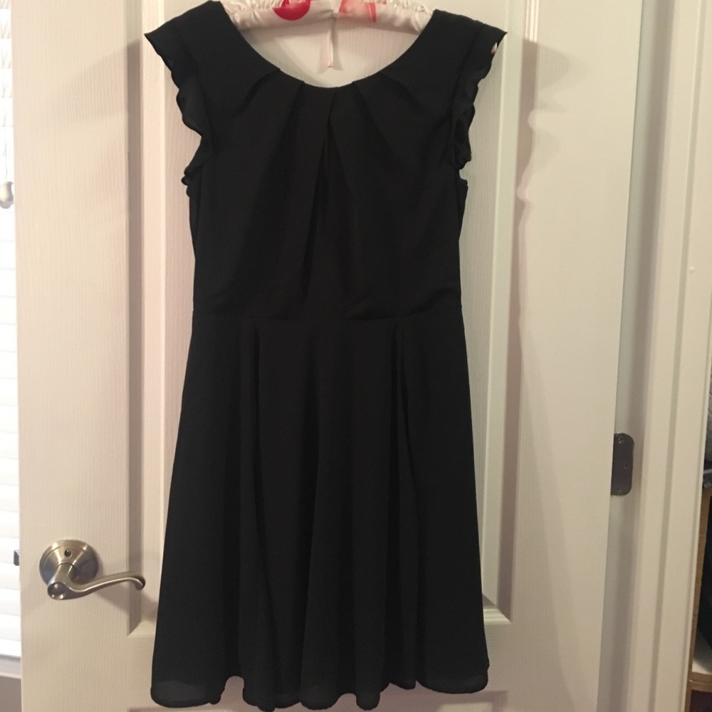 Black Dress with lace back from Express